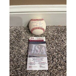 Bernie Williams signed "4x WS Champs" autographed OMLB Baseball Yankees JSA